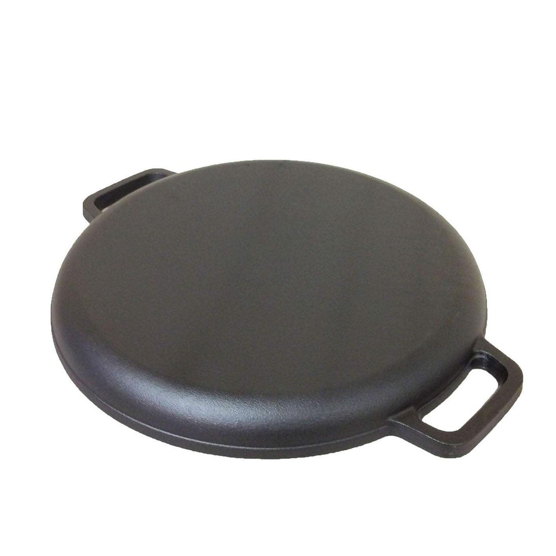 Buy 13.5" 35cm Pre-Seasoned Cast Iron Pizza Baking Pan Cooking Griddle Stove Oven Grill Campfire discounted | Products On Sale Australia