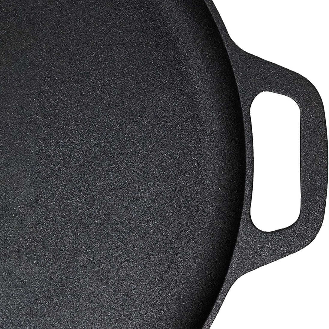 Buy 13.5" 35cm Pre-Seasoned Cast Iron Pizza Baking Pan Cooking Griddle Stove Oven Grill Campfire discounted | Products On Sale Australia