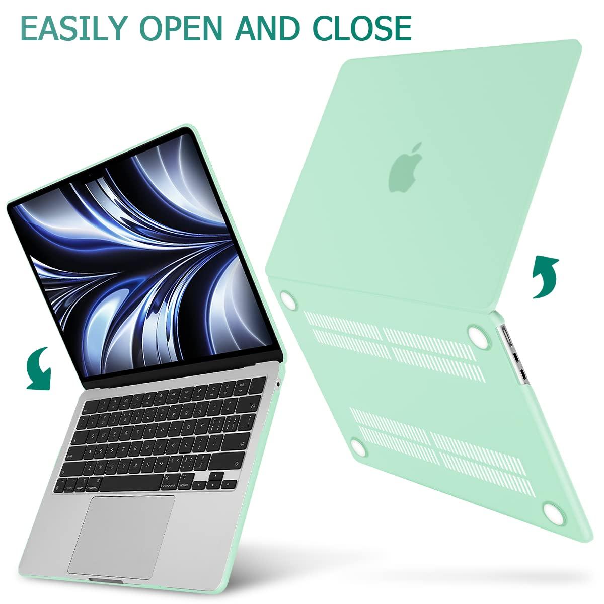 Buy 15 inch Air 2023 MacBook Air Matte Case A2941 M2 Chip Hard Shell Case Keyboard Cover Green discounted | Products On Sale Australia