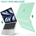 Buy 15 inch Air 2023 MacBook Air Matte Case A2941 M2 Chip Hard Shell Case Keyboard Cover Green discounted | Products On Sale Australia