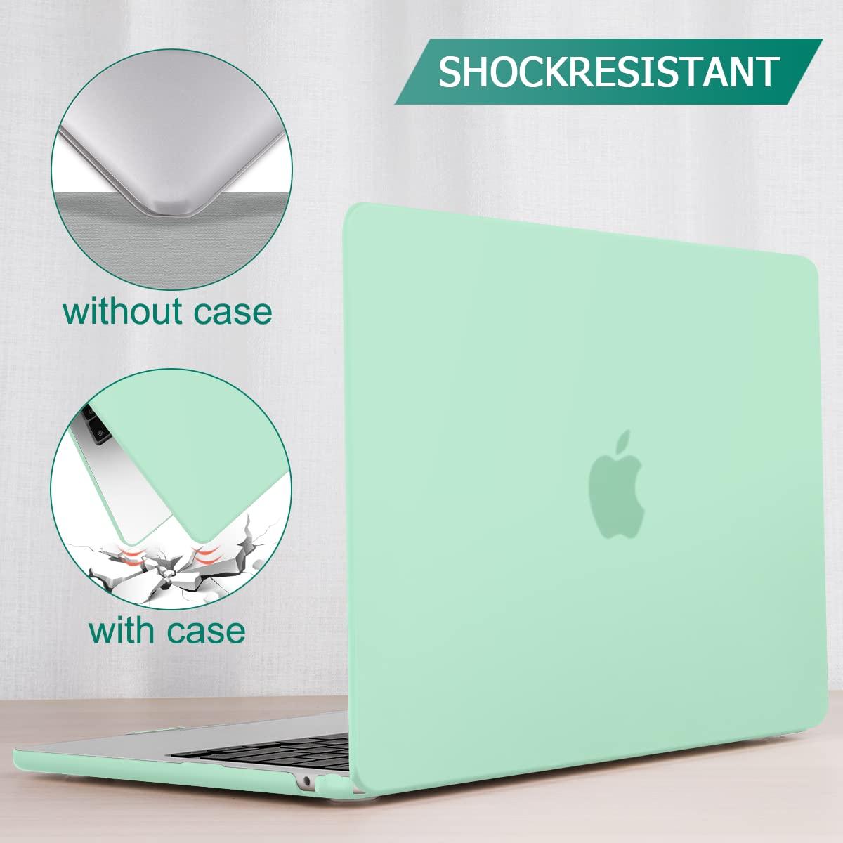 Buy 15 inch Air 2023 MacBook Air Matte Case A2941 M2 Chip Hard Shell Case Keyboard Cover Green discounted | Products On Sale Australia