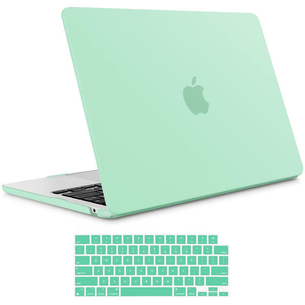 15 inch Air 2023 MacBook Air Matte Case A2941 M2 Chip Hard Shell Case Keyboard Cover Green Products On Sale Australia | Electronics > Computer Accessories Category