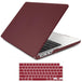 Buy 15 inch Air 2023 MacBook Air Matte Case A2941 M2 Chip Hard Shell Case Keyboard Cover Wine Red discounted | Products On Sale Australia