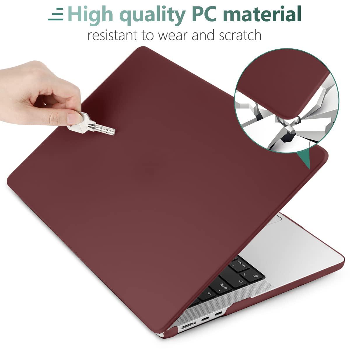 Buy 15 inch Air 2023 MacBook Air Matte Case A2941 M2 Chip Hard Shell Case Keyboard Cover Wine Red discounted | Products On Sale Australia