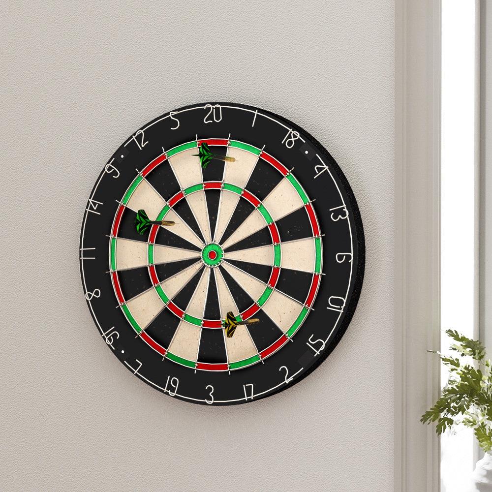 Buy 18" Dartboard Dart Board with Steel Darts Competition Party Game discounted | Products On Sale Australia