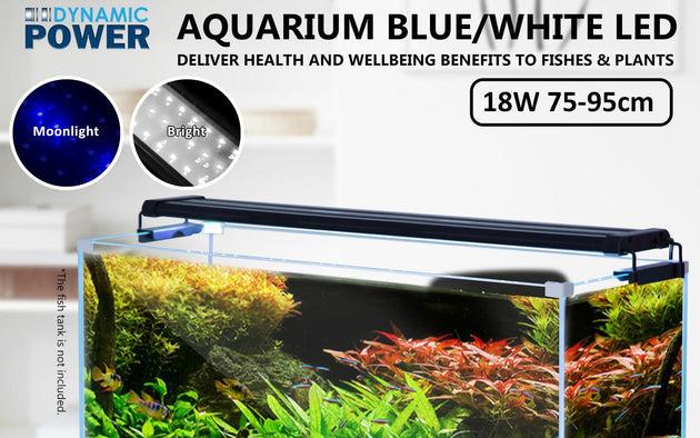 Buy 18W Aquarium Blue White LED Light for Tank 75-95cm discounted | Products On Sale Australia