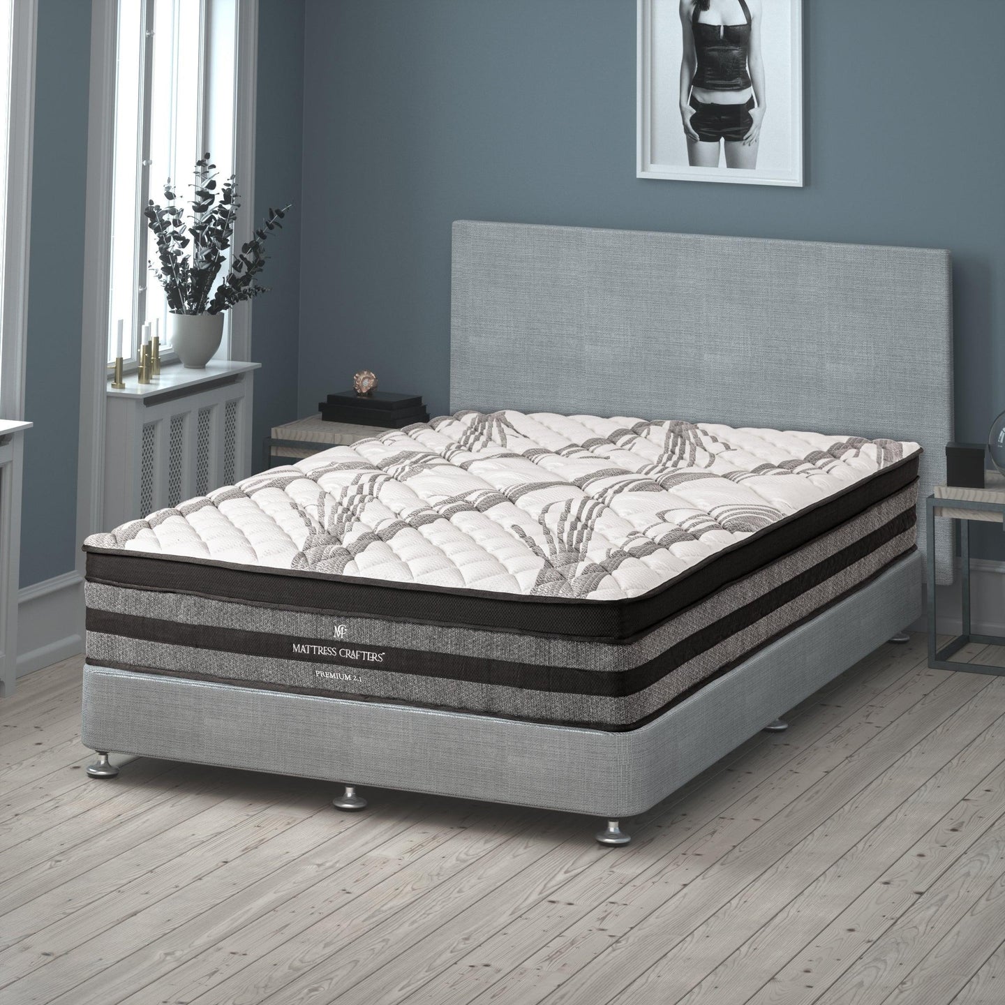 Buy 2.1 Premium King Single Mattress 7 Zone Pocket Spring Memory Foam discounted | Products On Sale Australia