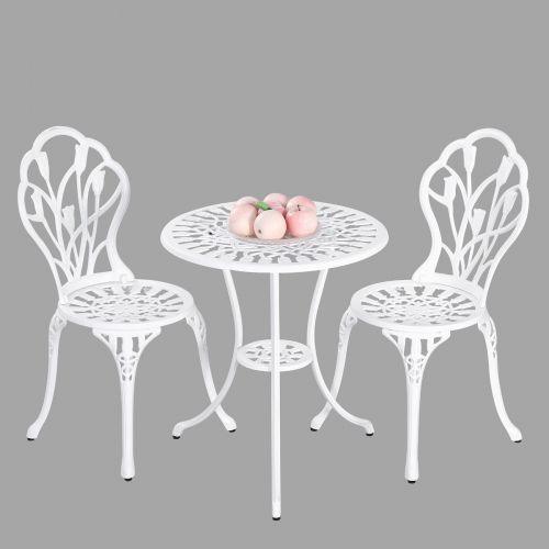 Buy 2 Seater Dominique Cast Aluminium Bistro Set discounted | Products On Sale Australia