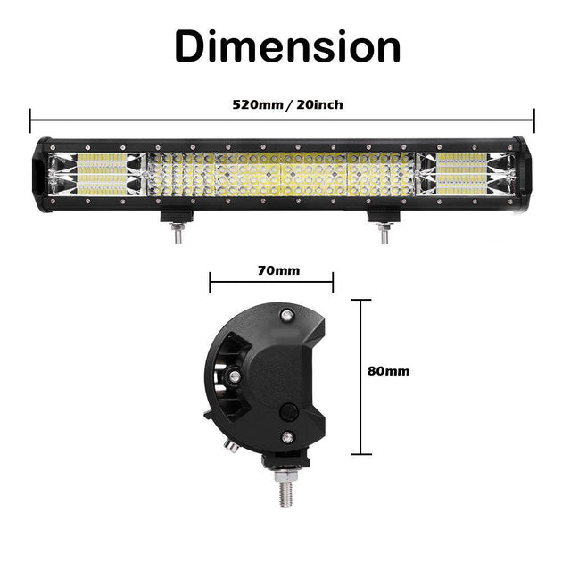 20 inch Philips LED Light Bar Quad Row Combo Beam 4x4 Work Driving Lamp 4wd Products On Sale Australia | Auto Accessories > Lights Category