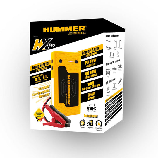 Buy 2000A Jump Starter Powerbank Hummer 37000mWh 12V Car Battery Charger LED HX Pro discounted | Products On Sale Australia