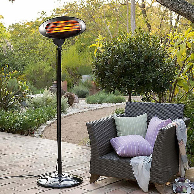 2000W 2.1m Free Standing Adjustable Portable Outdoor Electric Patio Heater Black Products On Sale Australia | Appliances > Heaters Category