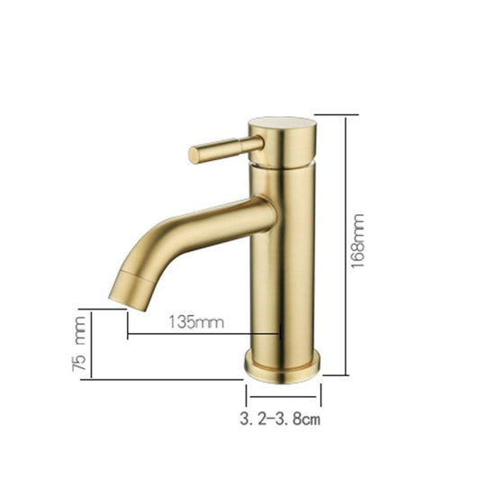 Buy 2020 New slim round style basin mount tap low faucet matte black tap mixer spout discounted | Products On Sale Australia