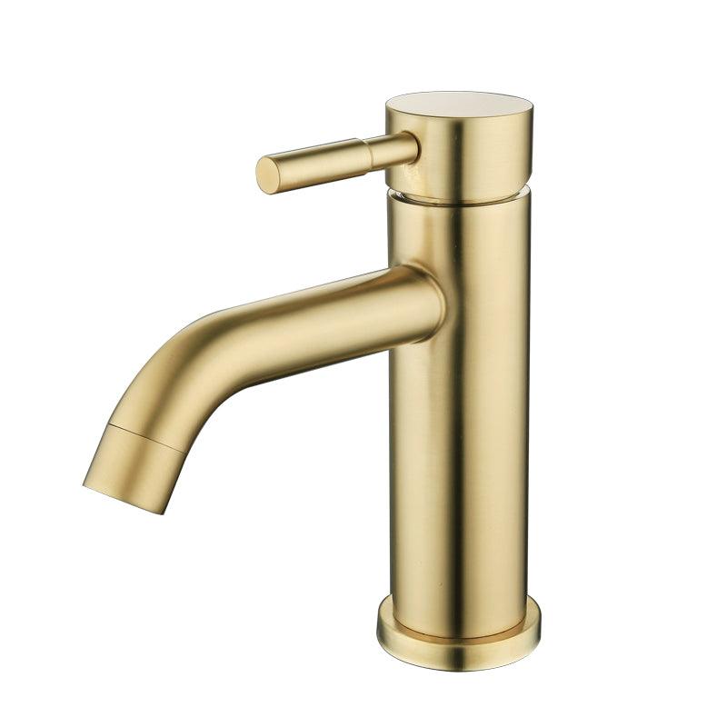 Buy 2020 New slim round style basin mount tap low faucet matte black tap mixer spout discounted | Products On Sale Australia