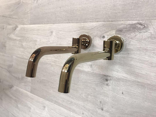 Buy 2020 shower Bath Burnished rose gold Gold Progressive Brass wall mixer tap faucet discounted | Products On Sale Australia