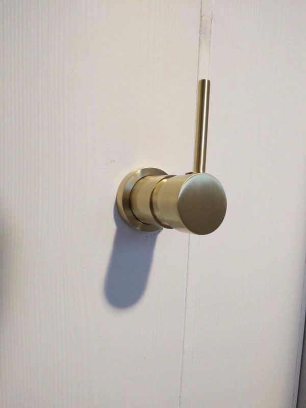 Buy 2021 New Brass Burnished Gold round hand held SHOWER HEAD adjust holder mixer discounted | Products On Sale Australia