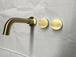 Buy 2021 New Burnished Gold Brushed Brass mixer WaterMark WELS round taps wall faucet basin discounted | Products On Sale Australia