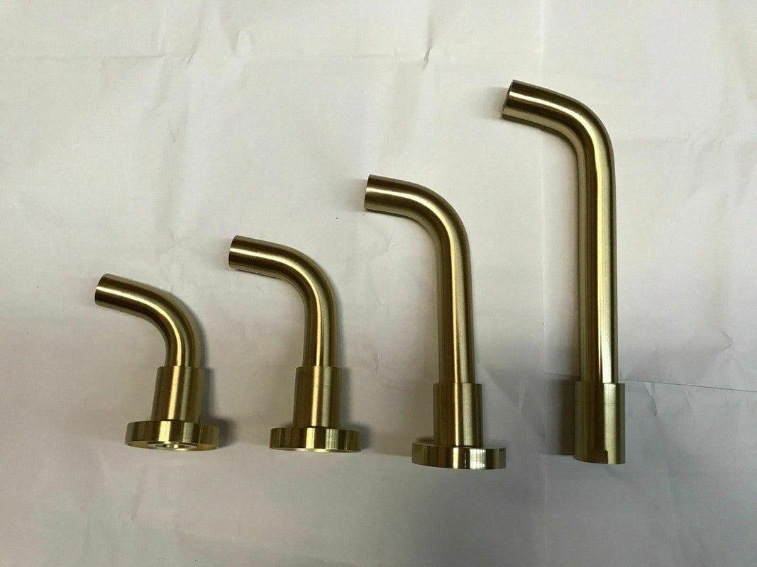 Buy 2021 New Burnished Gold Brushed Brass mixer WaterMark WELS round taps wall faucet basin discounted | Products On Sale Australia