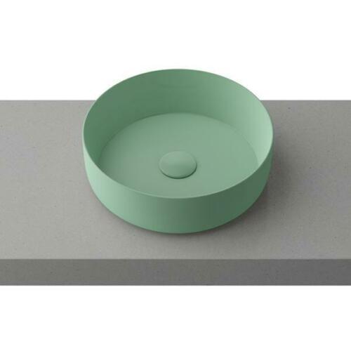 Buy 2023 Matte Black matte white matte Pink Green Gold Copper Round 360 mm Dia top counter basin porcelain sink discounted | Products On Sale Australia