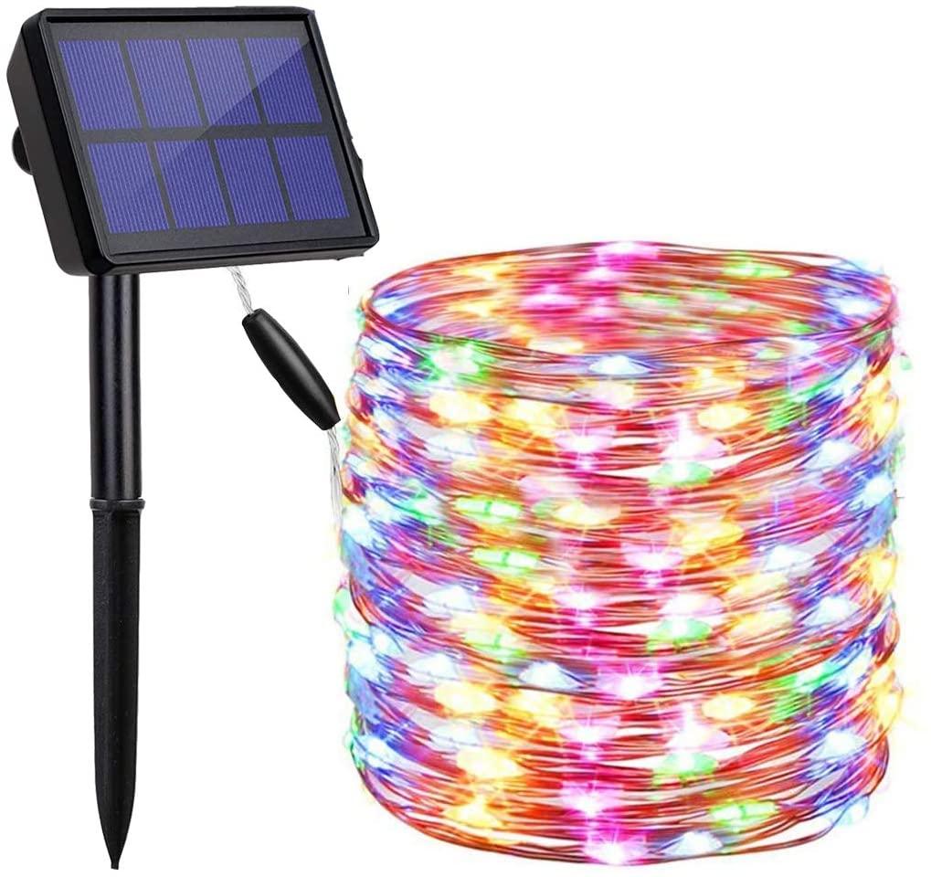 Buy 20m 200 LED Solar Powered Outdoor Lights with 8 Lighting Modes and Waterproof for Home,Garden and Decoration discounted | Products On Sale Australia