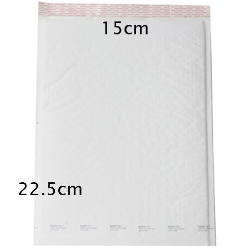 Buy 25 Piece Pack - 22.5cm x 15cm White Bubble Padded Envelope Bag Post Courier Shipping SMALL Self Seal discounted | Products On Sale Australia