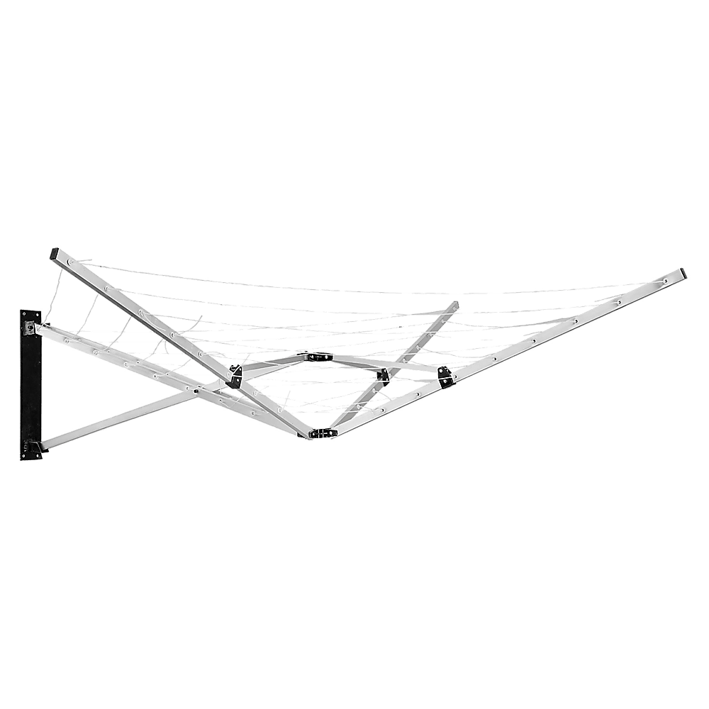 Buy 26m 5 Arm Wall Hang Mountable Clothes Airer Dryer Washing Line Bathroom Kitchen discounted | Products On Sale Australia