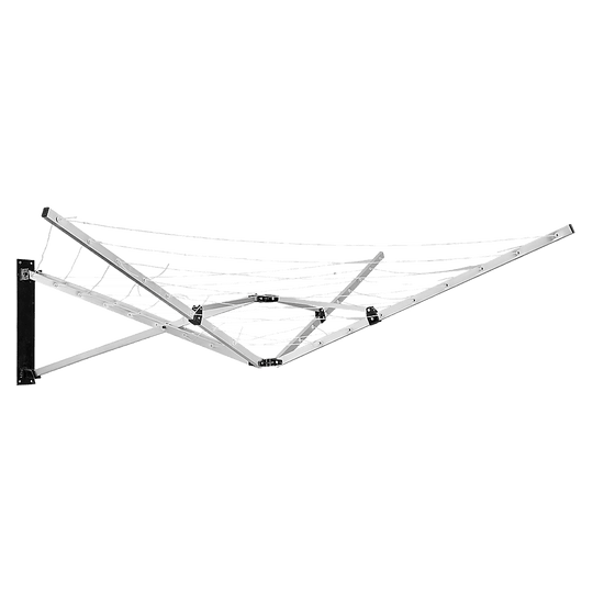 Buy 26m 5 Arm Wall Hang Mountable Clothes Airer Dryer Washing Line Bathroom Kitchen discounted | Products On Sale Australia