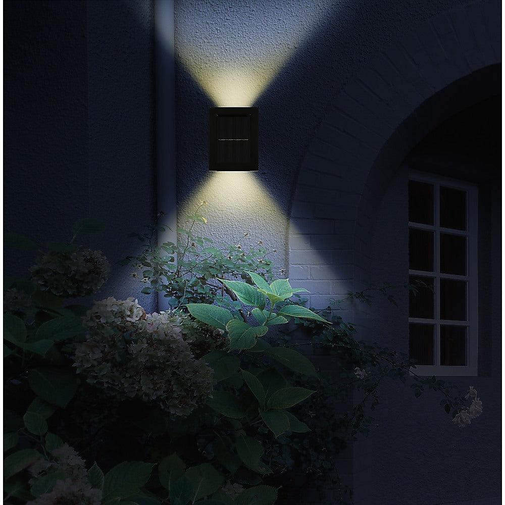 Buy 2pc Outdoor Solar LED Deck Lights Garden Patio Pathway Stairs Warm White discounted | Products On Sale Australia