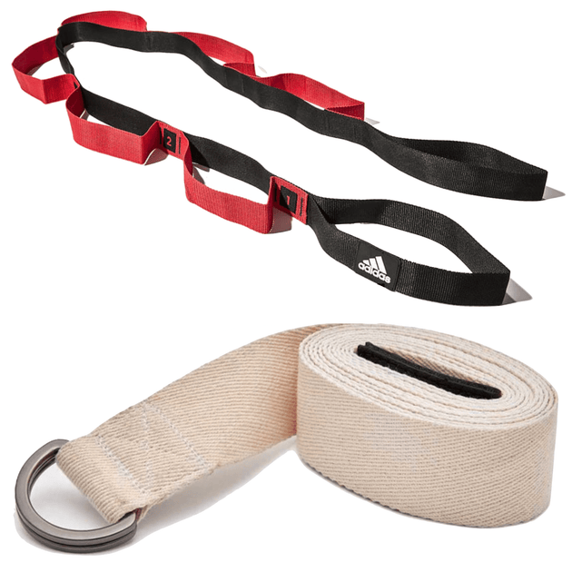 Buy 2pc Set Adidas Stretch Assist Band Looped + Yoga Strap 2.5m Long Adjustable Belt discounted | Products On Sale Australia