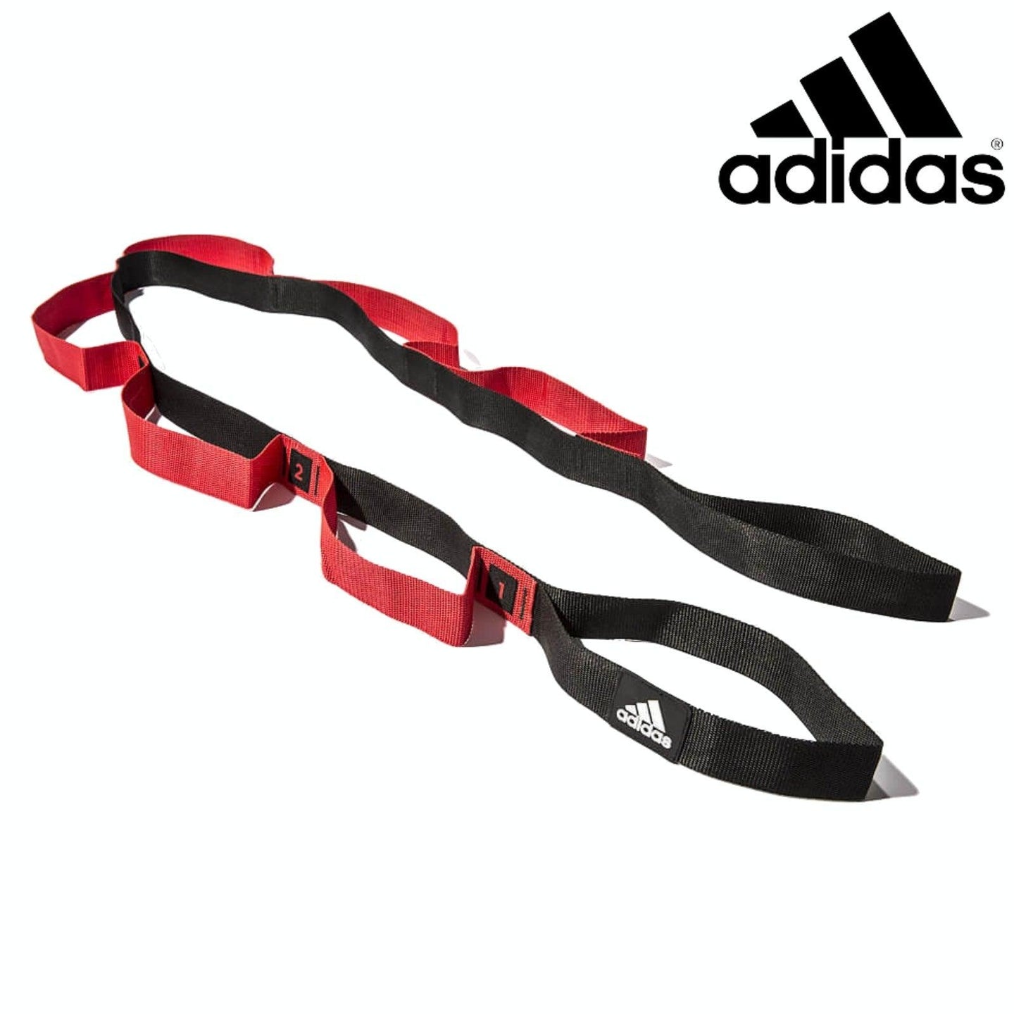 Buy 2pc Set Adidas Stretch Assist Band Looped + Yoga Strap 2.5m Long Adjustable Belt discounted | Products On Sale Australia