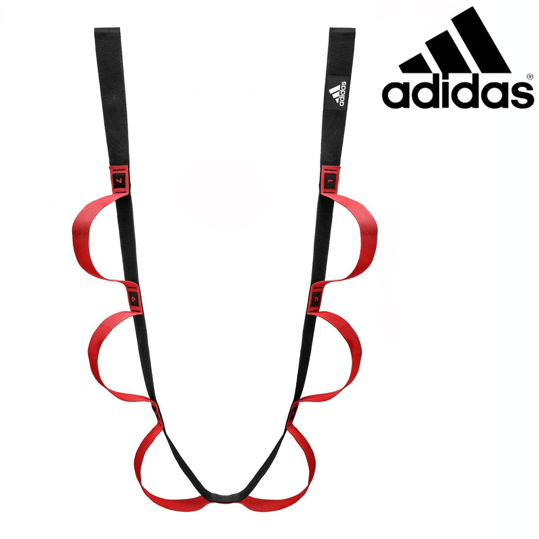 Buy 2pc Set Adidas Stretch Assist Band Looped + Yoga Strap 2.5m Long Adjustable Belt discounted | Products On Sale Australia