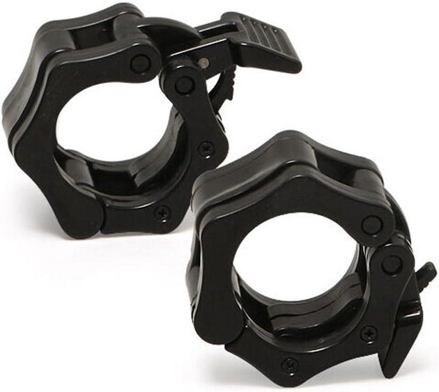 Buy 2Pcs 1in / 25mm Dumbbell Clamps Barbell Clamps Collars Clips Bar Plates Collar Clips Black discounted | Products On Sale Australia