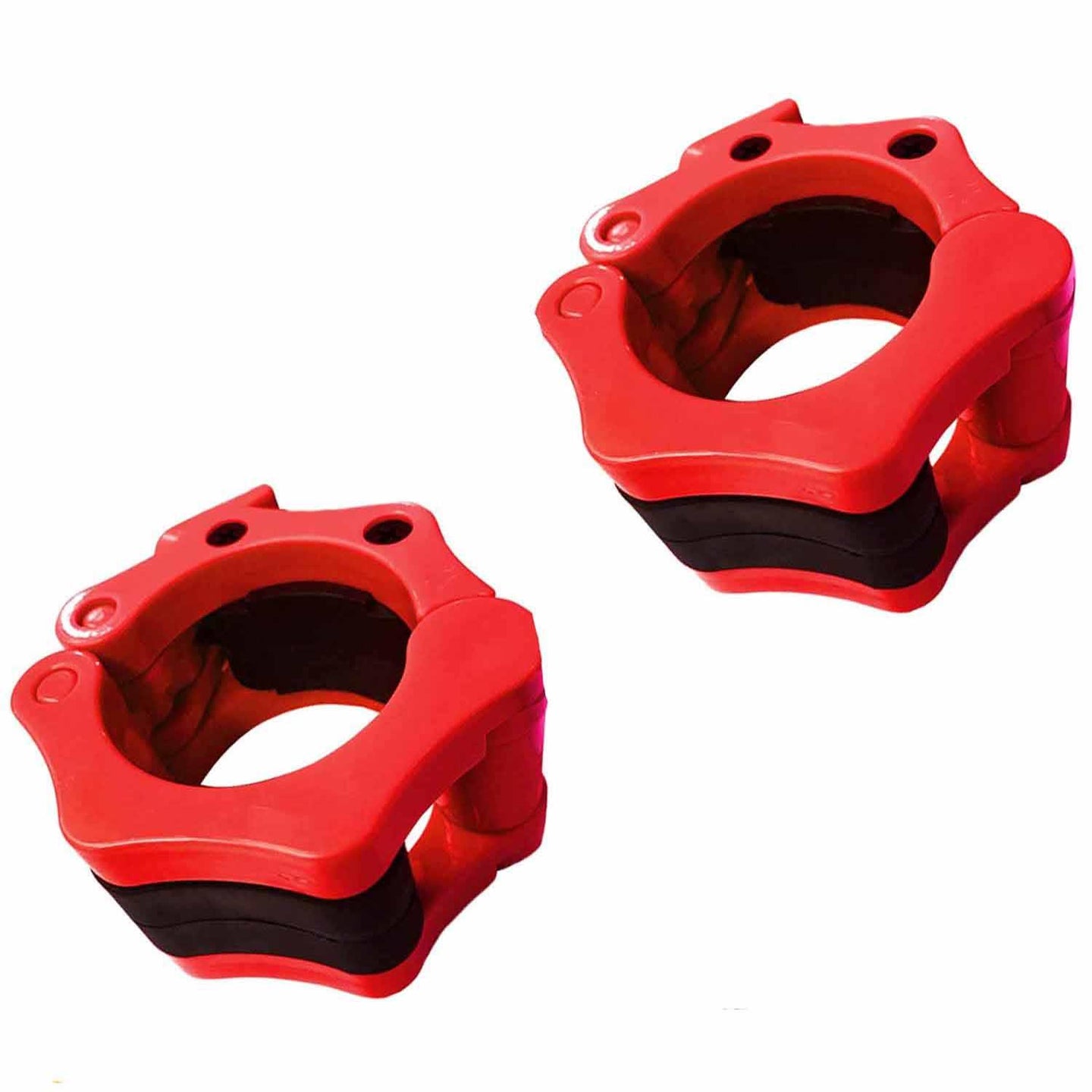 Buy 2Pcs 1in / 25mm Dumbbell Clamps Barbell Clamps Collars Clips Bar Plates Collar Clips Red discounted | Products On Sale Australia