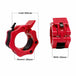 Buy 2Pcs 1in / 25mm Dumbbell Clamps Barbell Clamps Collars Clips Bar Plates Collar Clips Red discounted | Products On Sale Australia