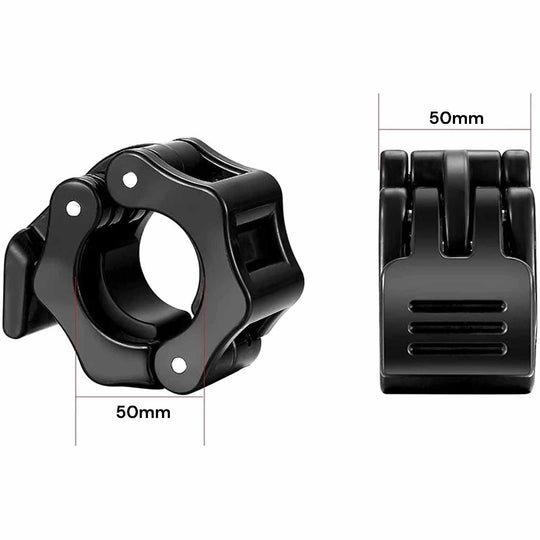 Buy 2Pcs 2in / 50mm Olympic Dumbbell Clamps Barbell Clamps Collars Clips Bar Plates Collar Clips Black discounted | Products On Sale Australia