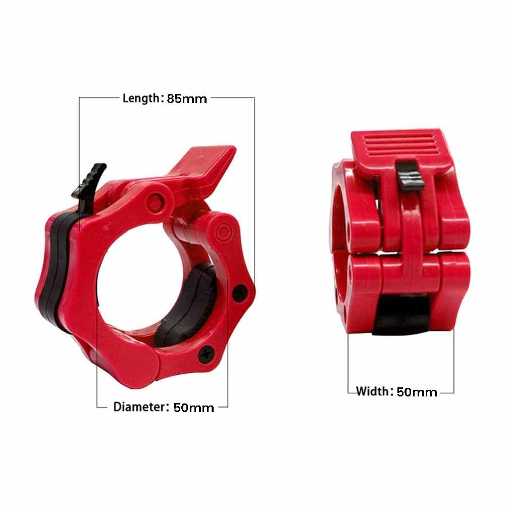 Buy 2Pcs 2in / 50mm Olympic Dumbbell Clamps Barbell Clamps Collars Clips Bar Plates Collar Clips Red discounted | Products On Sale Australia