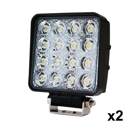 Buy 2PCS 48W LED Work Lights FLOOD Lamp Off Road 12V 24V Boat Camping Fishing 80w discounted | Products On Sale Australia