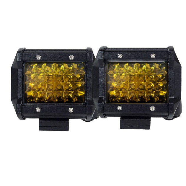 2x 4 inch Spot LED Work Light Bar Philips Quad Row 4WD Fog Amber Reverse Driving Products On Sale Australia | Auto Accessories > Lights Category