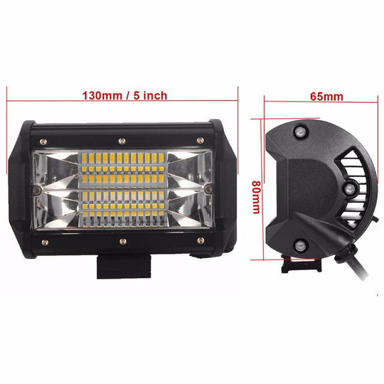 Buy 2x 5inch Flood LED Light Bar Offroad Boat Work Driving Fog Lamp Truck Scene 4x4 discounted | Products On Sale Australia