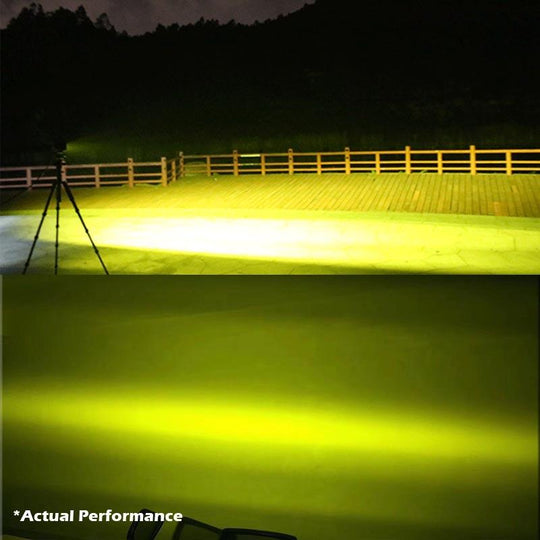 Buy 2x 5inch Flood LED Light Bar Offroad Boat Work Driving Fog Lamp Truck Yellow discounted | Products On Sale Australia