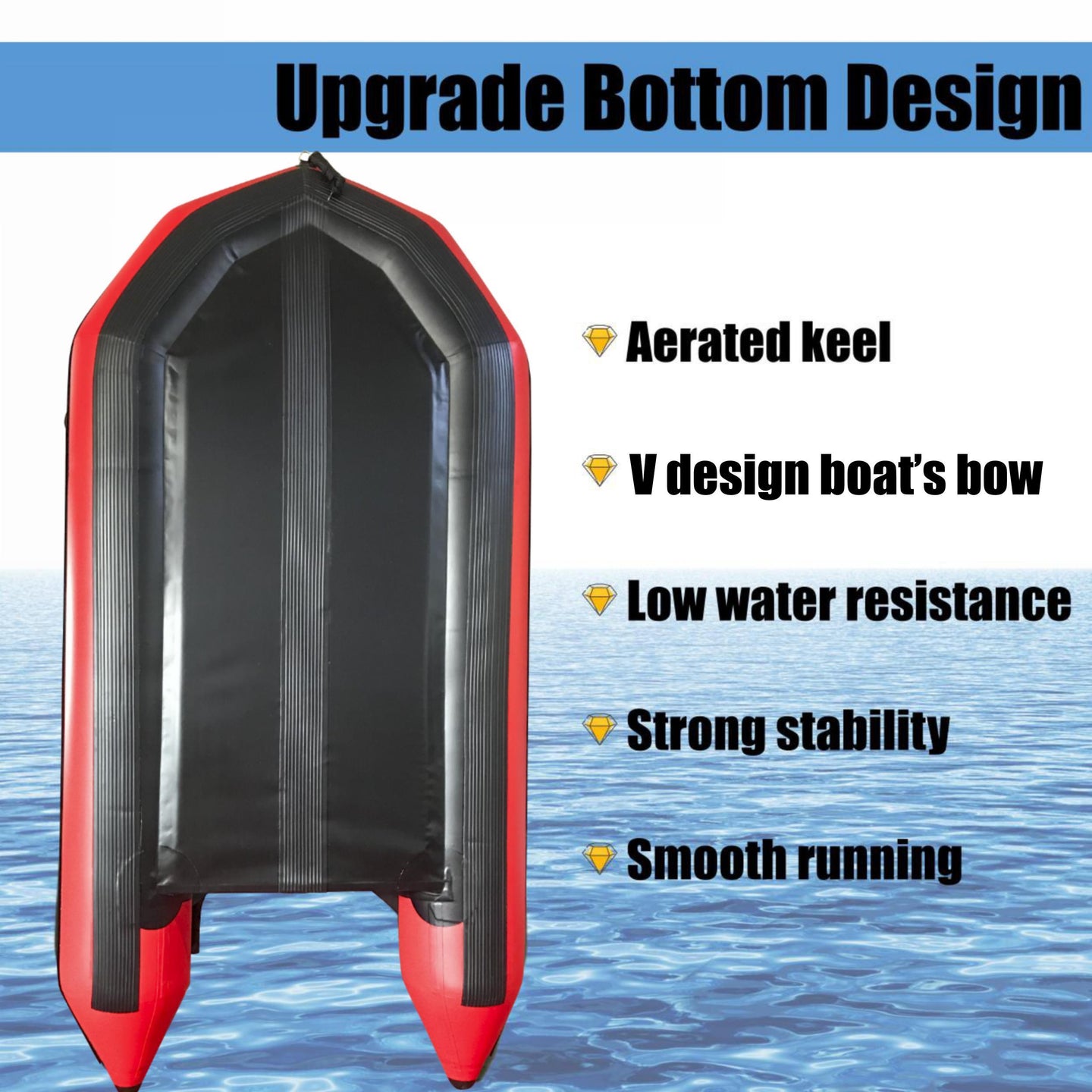 Buy 3.6m Inflatable Dinghy Boat Tender Pontoon Rescue- Red discounted | Products On Sale Australia