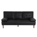 Buy 3 Seater Adjustable Sofa Bed With Cup Holder Black discounted | Products On Sale Australia