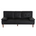 Buy 3 Seater Adjustable Sofa Bed With Cup Holder Black | Products On Sale Australia