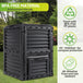 Buy 300L Large Garden Outdoor Compost Bin Composter BPA Free Compost Barrel discounted | Products On Sale Australia