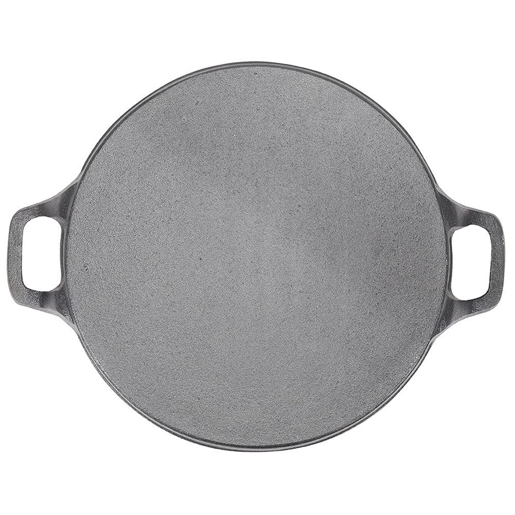 Buy 30cm Round Cast Iron Griddle Plate, BBQ Pan Cooking Griddle Grill for StoveF, Oven discounted | Products On Sale Australia