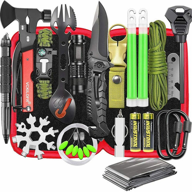 32 In 1 Emergency Survival Equipment Kit Camping SOS Tool Sports Tactical Hiking Products On Sale Australia | Outdoor > Camping Category