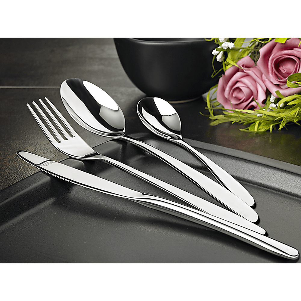 Buy 32 Piece Stainless Steel Cutlery Set Knives Fork Spoon Teaspoon discounted | Products On Sale Australia