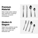 Buy 32 Piece Stainless Steel Cutlery Set Knives Fork Spoon Teaspoon discounted | Products On Sale Australia