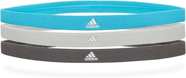 3pcs Adidas Sports Headband Hair Bands Gym Training Fitness Yoga - Black/Grey/Cyan Products On Sale Australia | Sports & Fitness > Exercise, Gym and Fitness Category