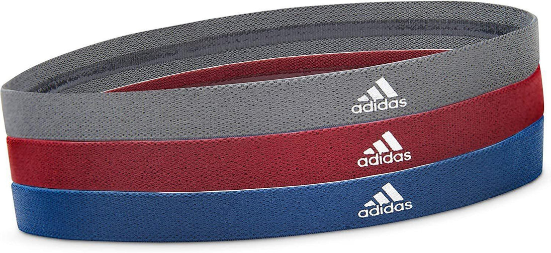 Buy 3pcs Adidas Sports Headband Hair Bands Gym Training Fitness Yoga - Grey/Blue/Burgundy discounted | Products On Sale Australia