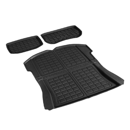 Buy 3PCS Car Rear Front Cargo Trunk Toolbox Luggage Rubber Mats for Tesla Model 3 2021-2022 discounted | Products On Sale Australia